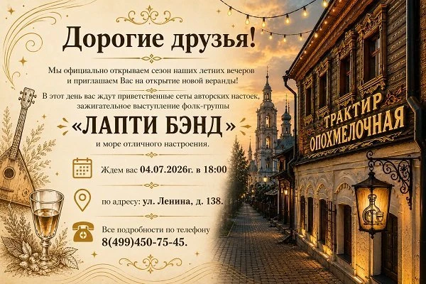 Открытие веранды