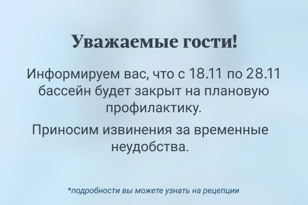 ПРОФИЛАКТИЧЕСКИЕ РАБОТЫ В БАССЕЙНЕ